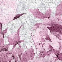 Lenjerie de pat dublu din Bumbac 100% Creponat Romance V1 - Roz Rosebloom