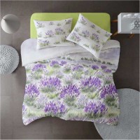 Lenjerie de pat dublu din Bumbac 100% Ranforce - Lavender - 4 piese