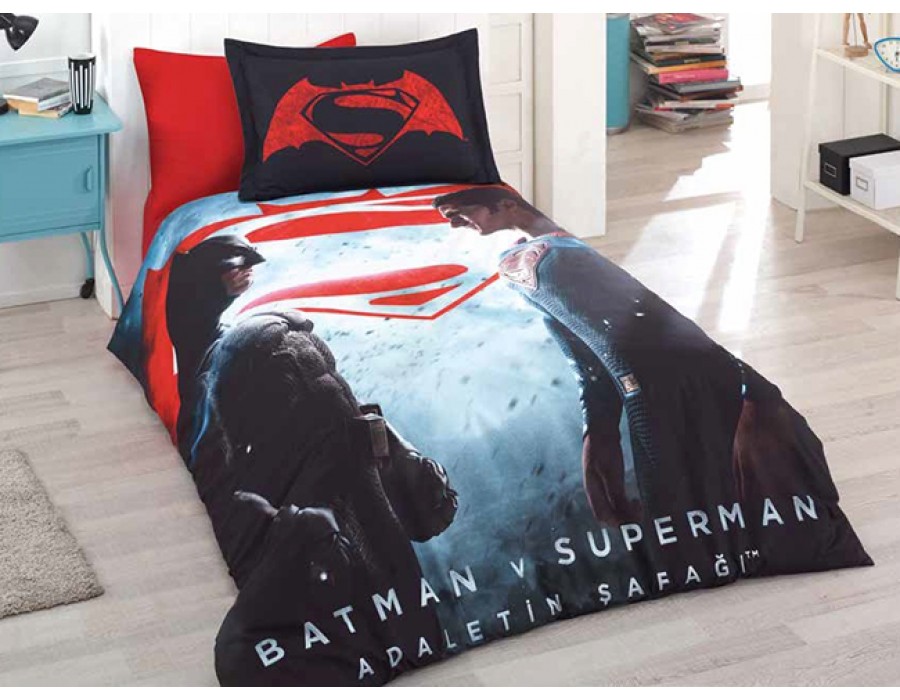 Lenjerie de pat copii Bumbac 100% Batman vs. Superman