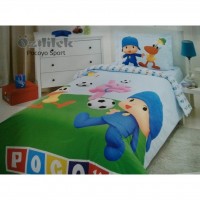 Lenjerie de pat copii Bumbac 100% Pocoyo Sport
